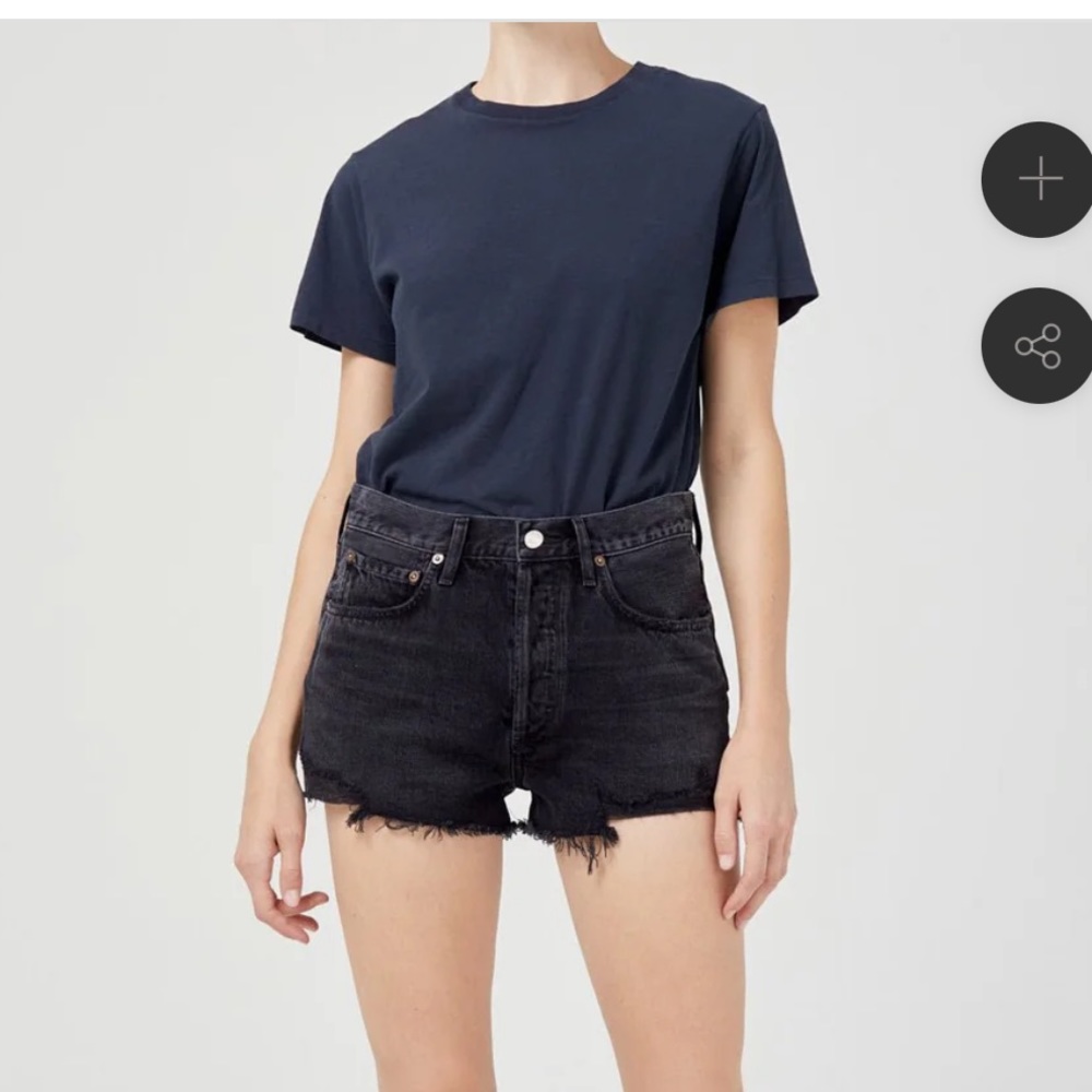 Agolde Parker black shorts size 27
